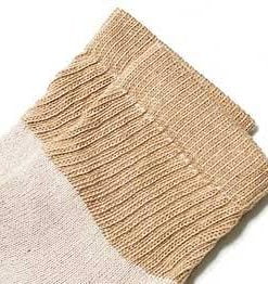 brown organic short crew socks